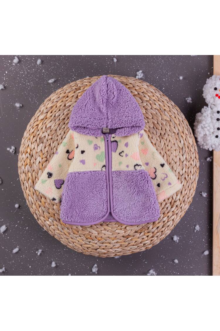 Wholesale Baby Girls Welsoft Cardigan With Hoodie 6-24M - Brand: BabyZ - Kids & Baby Clothes Wholesale - Globality Store