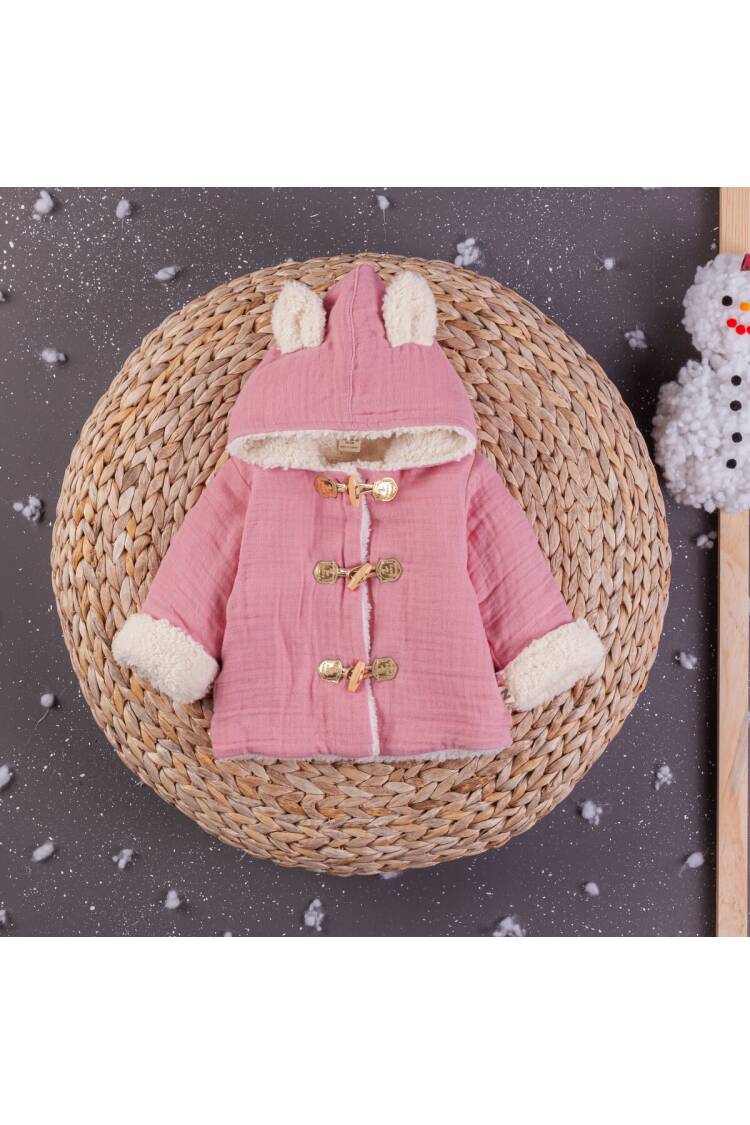 Wholesale Baby Girls Welsoft Coat With Hoodie 6-24M - Brand: BabyZ - Kids & Baby Clothes Wholesale - Globality Store