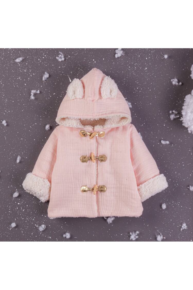 Wholesale Baby Girls Welsoft Coat With Hoodie 6-24M - Brand: BabyZ - Kids & Baby Clothes Wholesale - Globality Store