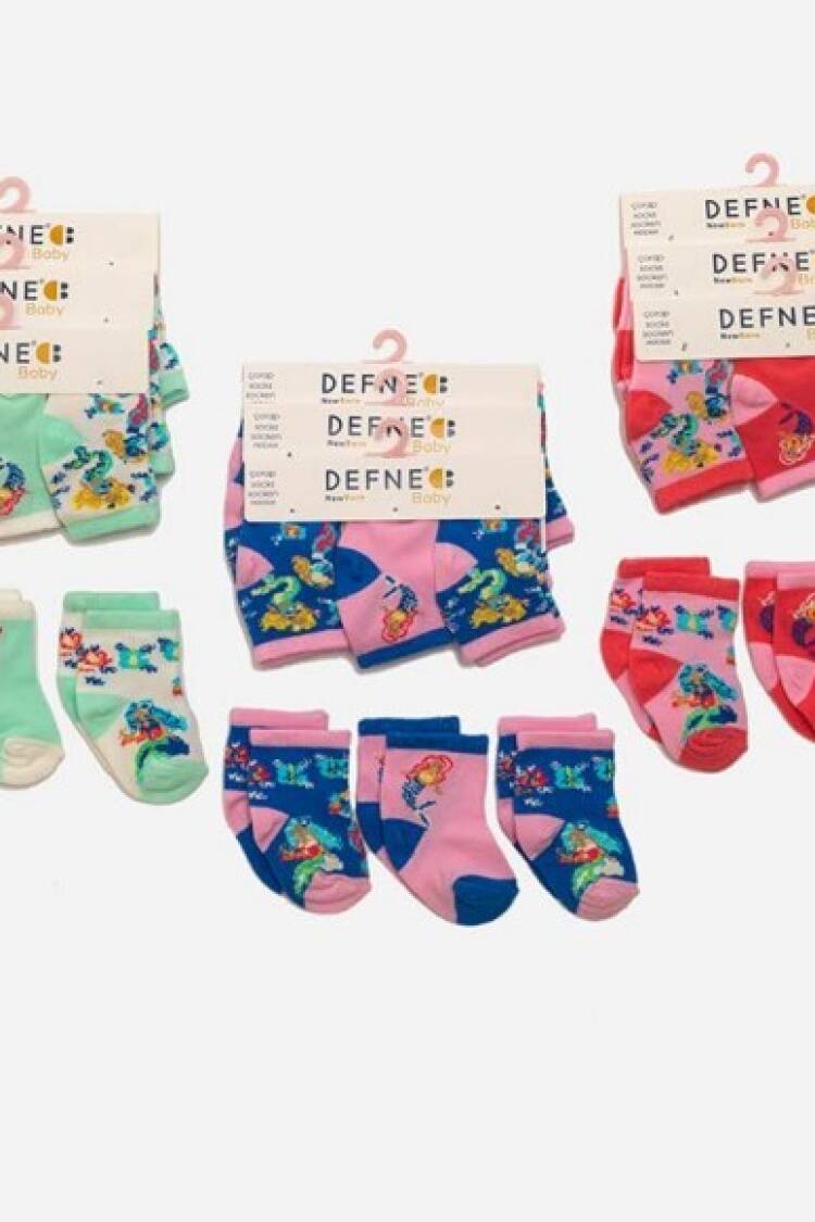 Wholesale 36-Piece Newborn Baby Socks - Brand: Defne - Kids & Baby Clothes Wholesale - Globality Store