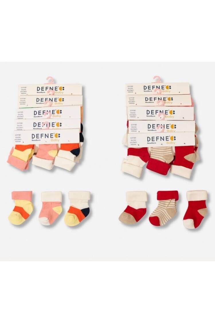 Wholesale 36-Piece Newborn Baby Socks - Brand: Defne - Kids & Baby Clothes Wholesale - Globality Store