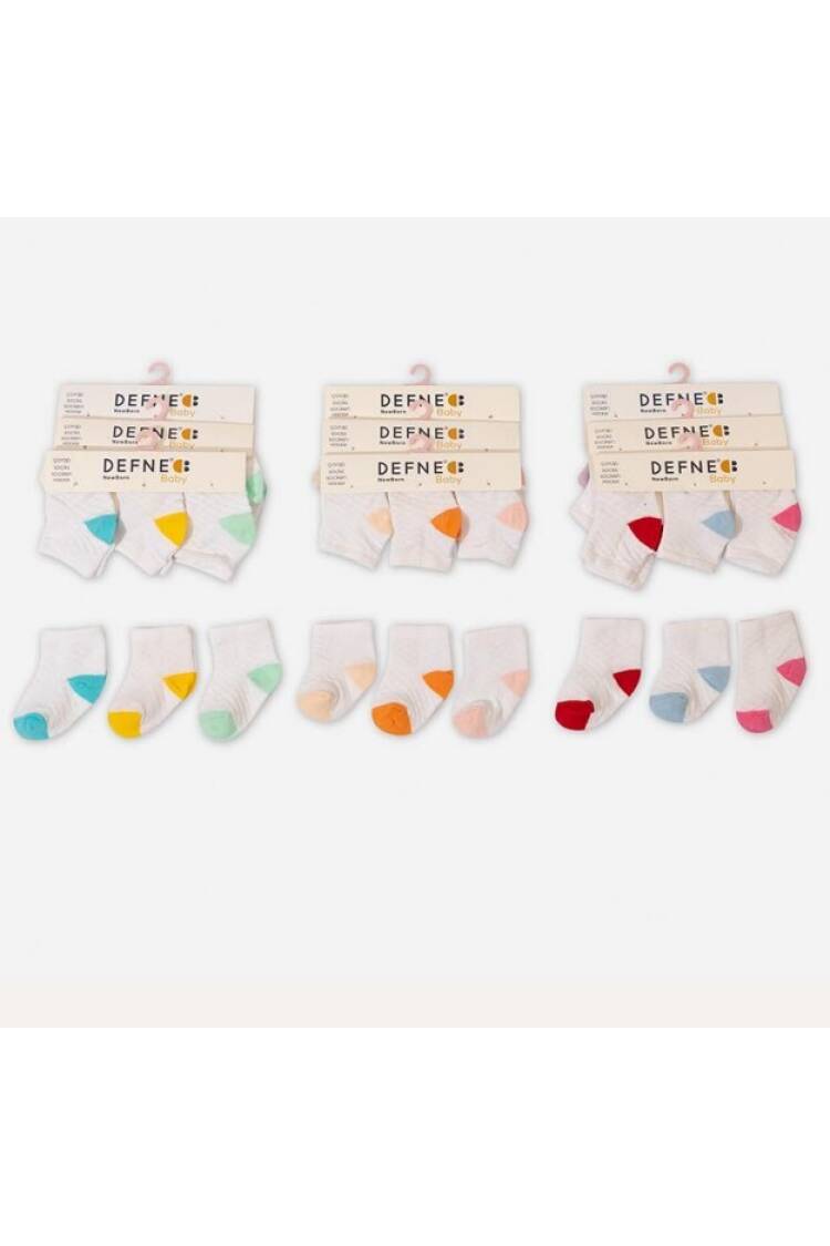 Wholesale 36-Piece Newborn Baby Socks - Brand: Defne - Kids & Baby Clothes Wholesale - Globality Store
