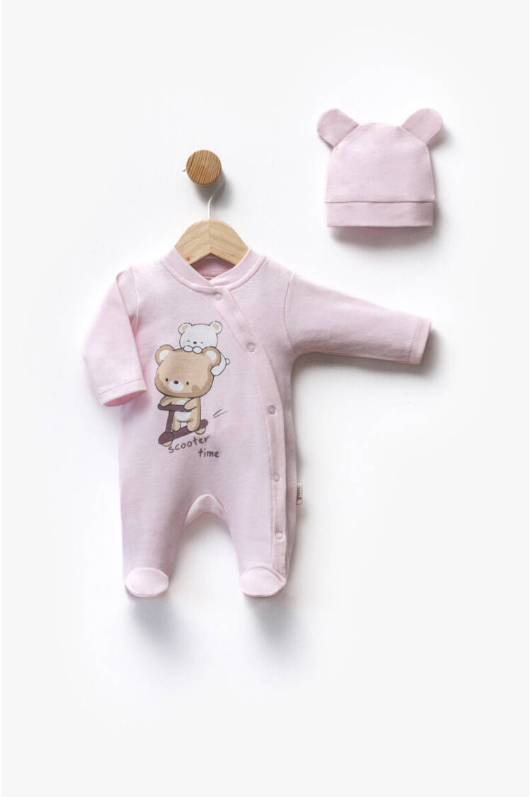 Wholesale Baby Unisex 2-Piece Jumpsuit Set With Hat 0-6M - Brand: Flexi Baby - Kids & Baby Clothes Wholesale - Globality Store