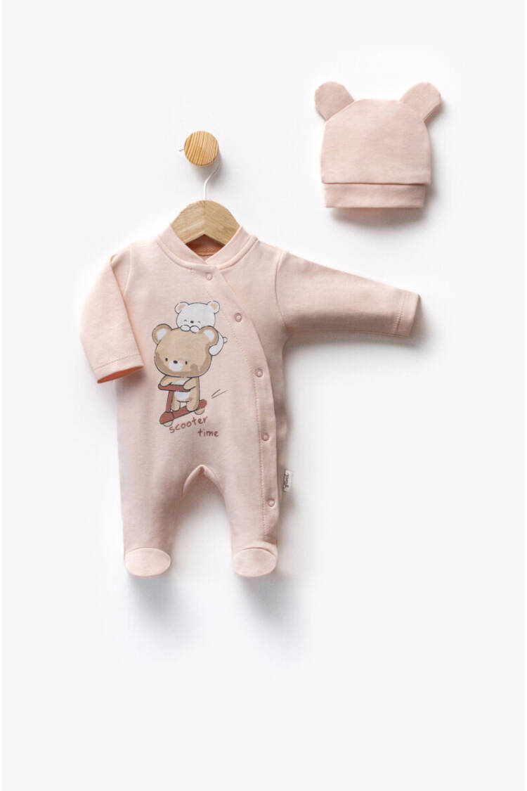 Wholesale Baby Unisex 2-Piece Jumpsuit Set With Hat 0-6M - Brand: Flexi Baby - Kids & Baby Clothes Wholesale - Globality Store