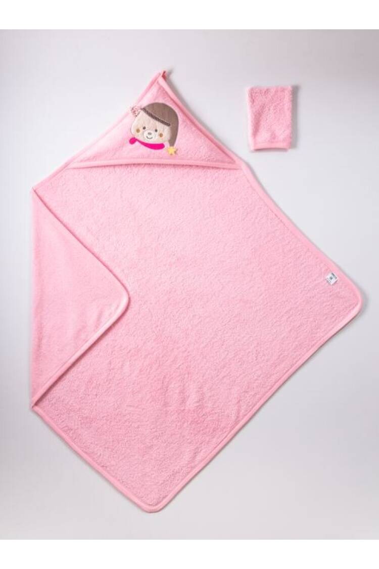 Wholesale Baby Unisex 2-Piece Set with Scrub Mitt and Towel 100x100 cm - Brand: Ramel Kids - Kids & Baby Clothes Wholesale - Globality Store