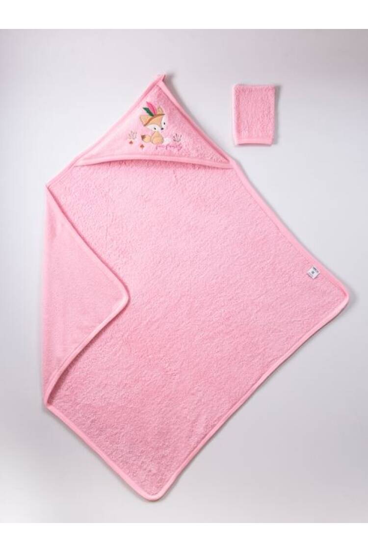 Wholesale Baby Unisex 2-Piece Set with Scrub Mitt and Towel 100x100 - Brand: Ramel Kids - Kids & Baby Clothes Wholesale - Globality Store