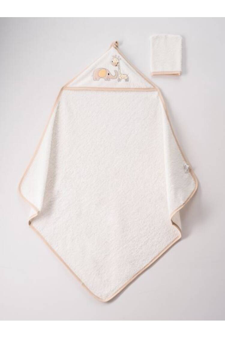 Wholesale Baby Unisex 2-Piece Set with Scrub Mitt and Towel 75x80 - Brand: Ramel Kids - Kids & Baby Clothes Wholesale - Globality Store
