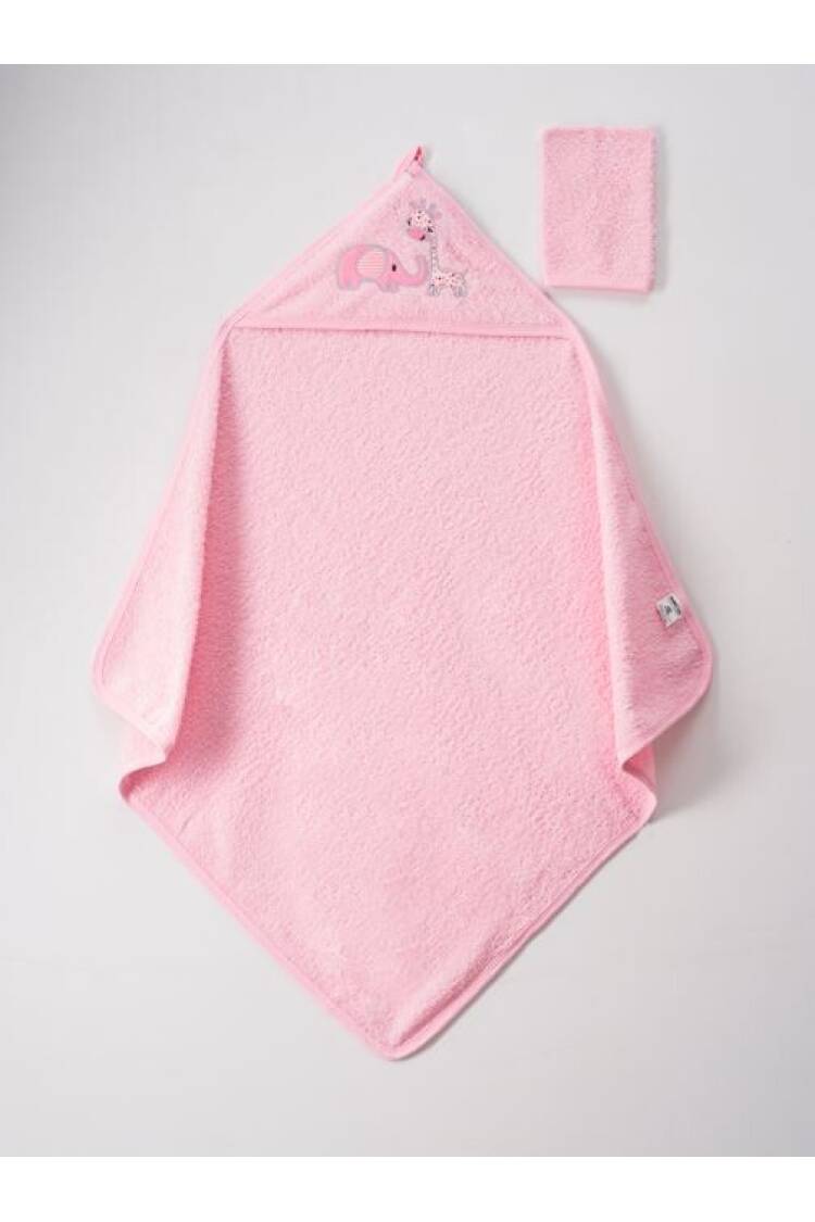 Wholesale Baby Unisex 2-Piece Set with Scrub Mitt and Towel 75x80 - Brand: Ramel Kids - Kids & Baby Clothes Wholesale - Globality Store