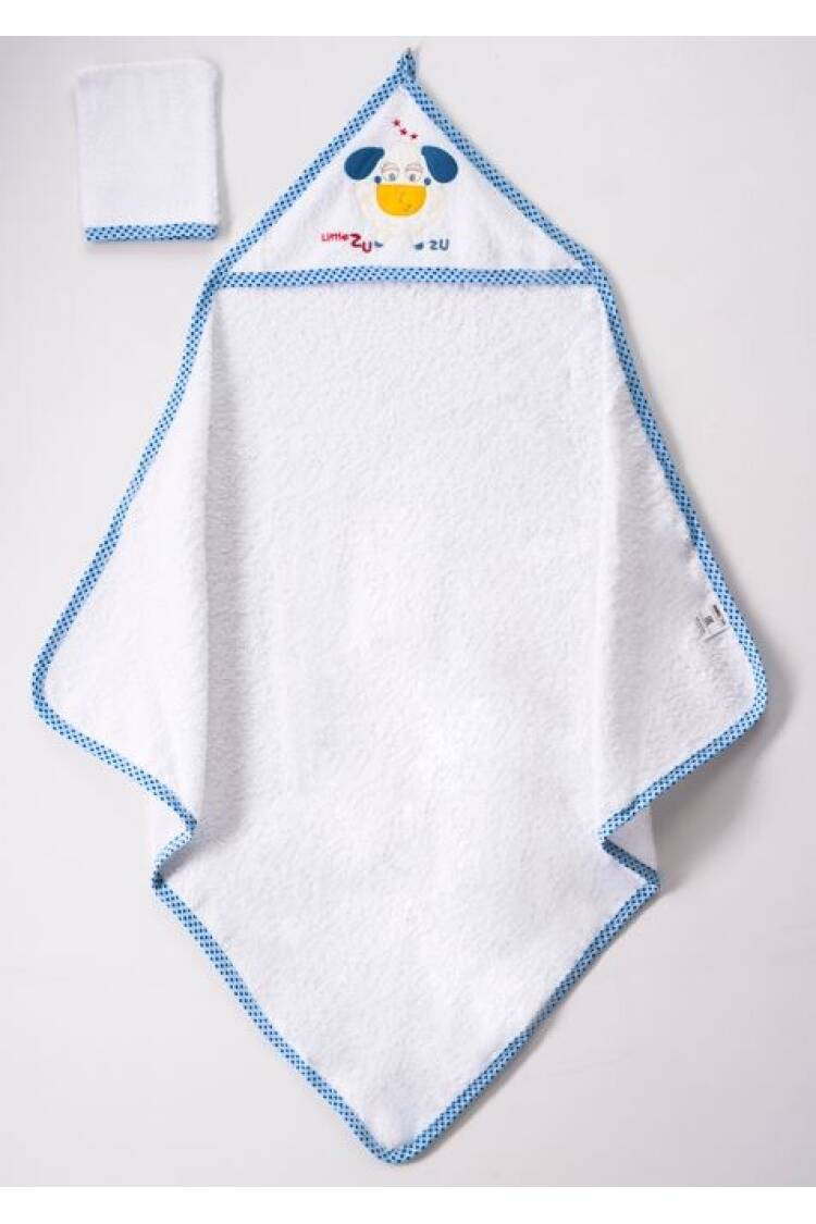 Wholesale Baby Unisex 2-Piece Set with Scrub Mitt and Towel 80x80 - Brand: Ramel Kids - Kids & Baby Clothes Wholesale - Globality Store