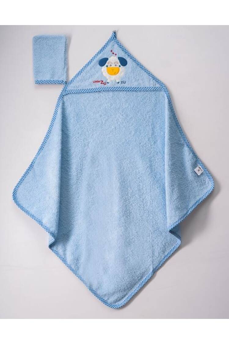 Wholesale Baby Unisex 2-Piece Set with Scrub Mitt and Towel 80x80 - Brand: Ramel Kids - Kids & Baby Clothes Wholesale - Globality Store