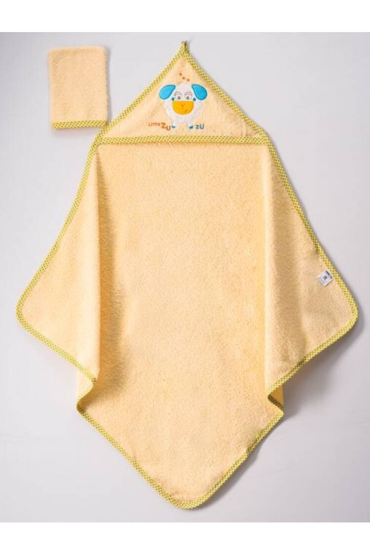 Wholesale Baby Unisex 2-Piece Set with Scrub Mitt and Towel 80x80 - Brand: Ramel Kids - Kids & Baby Clothes Wholesale - Globality Store
