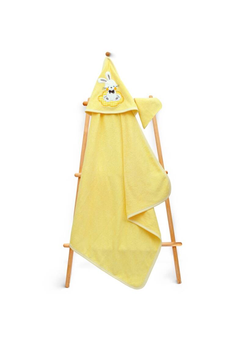 Wholesale Baby Unisex 2-Piece Set with Scrub Mitt and Towel 80x80cm - Brand: Babyline - Kids & Baby Clothes Wholesale - Globality Store