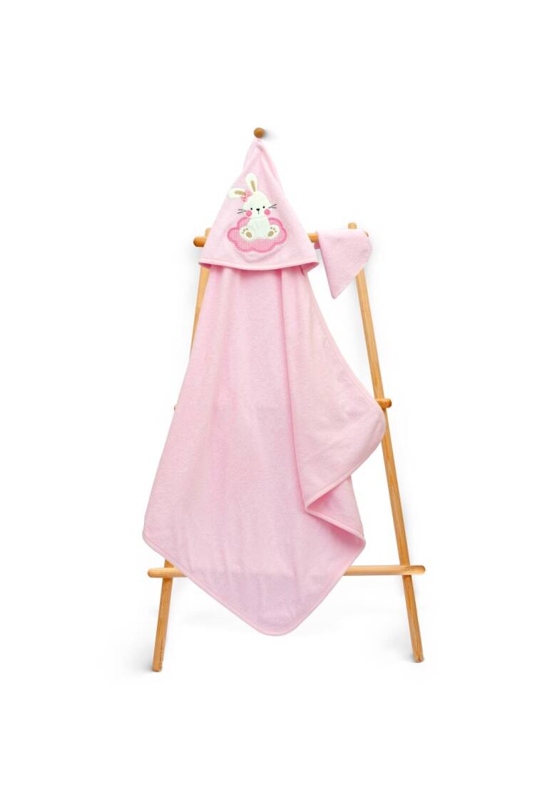Wholesale Baby Unisex 2-Piece Set with Scrub Mitt and Towel 80x80cm - Brand: Babyline - Kids & Baby Clothes Wholesale - Globality Store