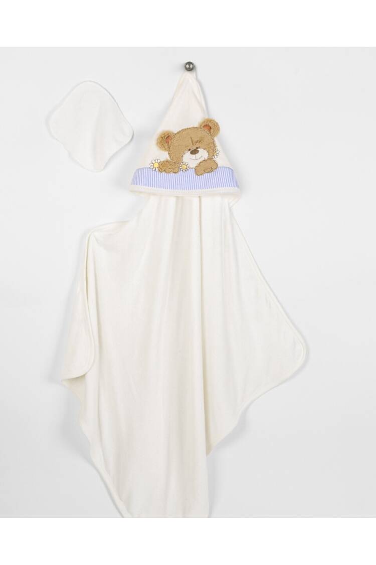 Wholesale Baby Unisex 2-Piece Set with Scrub Mitt and Towel 85x85 - Brand: Babyline - Kids & Baby Clothes Wholesale - Globality Store