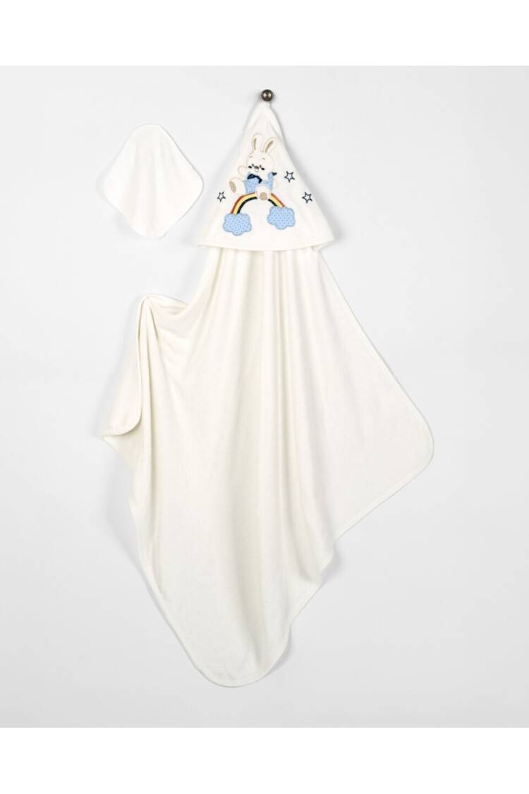 Wholesale Baby Unisex 2-Piece Set with Scrub Mitt and Towel 85x85 - Brand: Babyline - Kids & Baby Clothes Wholesale - Globality Store