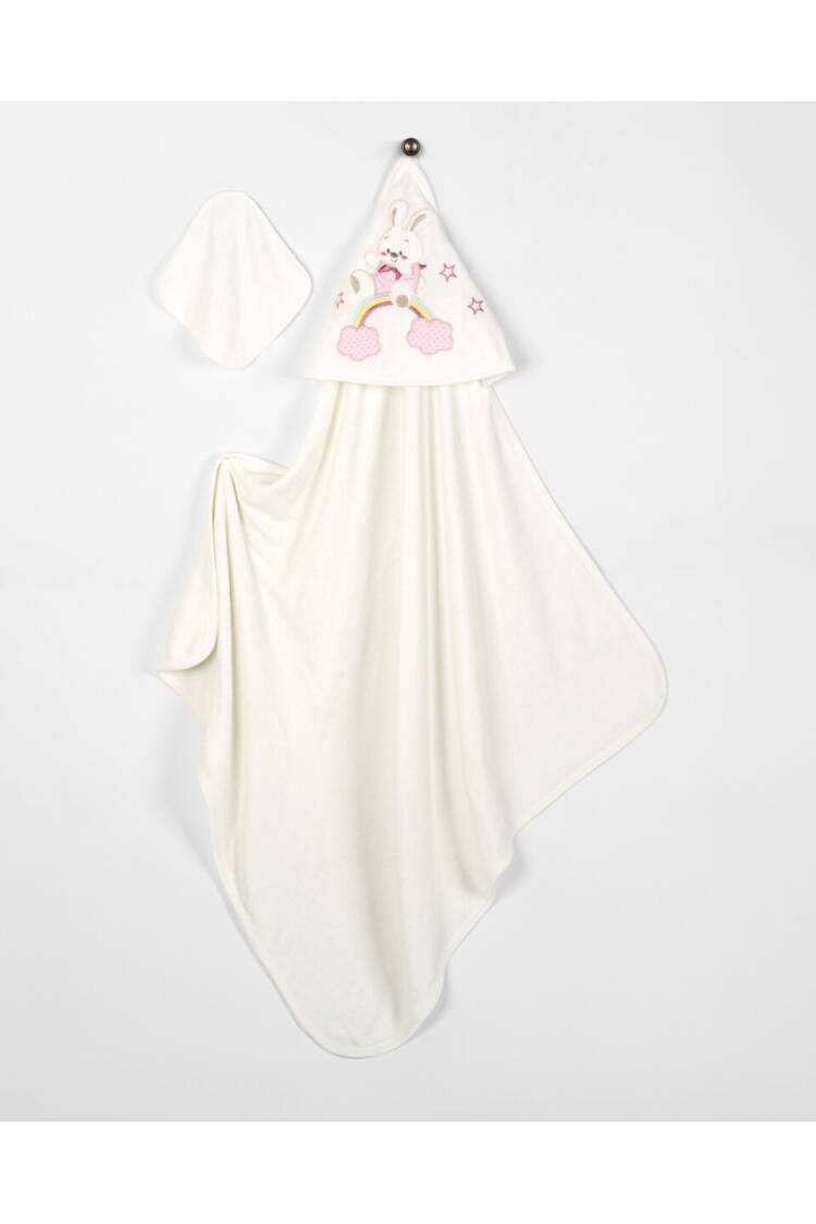 Wholesale Baby Unisex 2-Piece Set with Scrub Mitt and Towel 85x85 - Brand: Babyline - Kids & Baby Clothes Wholesale - Globality Store