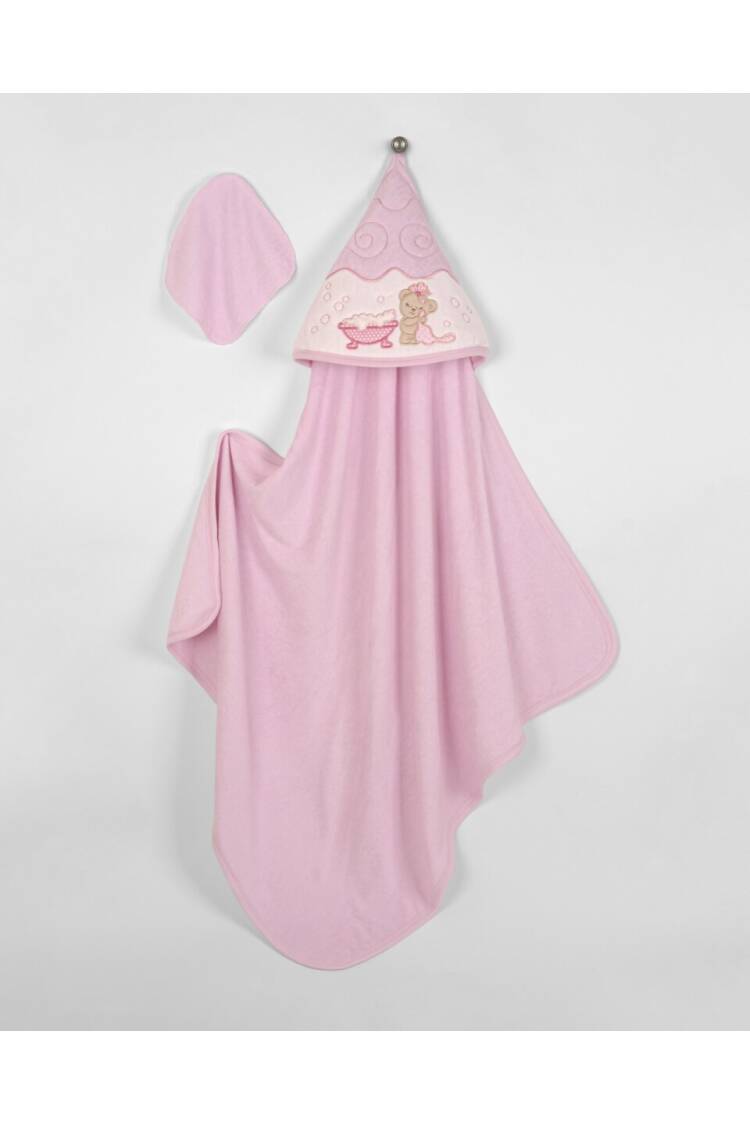 Wholesale Baby Unisex 2-Piece Set with Scrub Mitt and Towel 85x85 - Brand: Babyline - Kids & Baby Clothes Wholesale - Globality Store