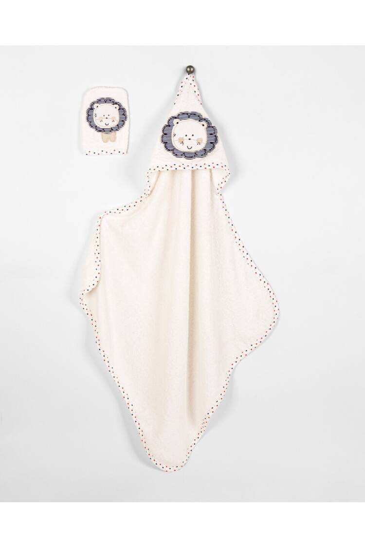 Wholesale Baby Unisex 2-Piece Set with Scrub Mitt and Towel 85x85 - Brand: Babyline - Kids & Baby Clothes Wholesale - Globality Store