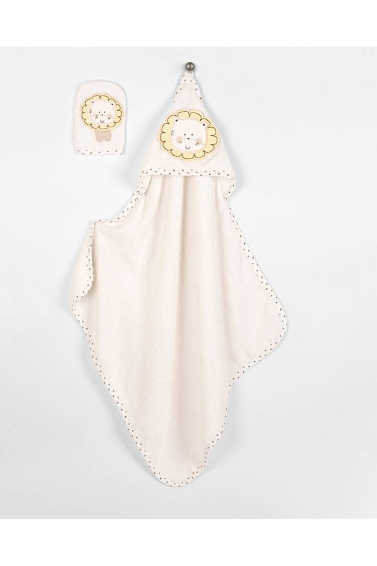 Wholesale Baby Unisex 2-Piece Set with Scrub Mitt and Towel 85x85 - Brand: Babyline - Kids & Baby Clothes Wholesale - Globality Store