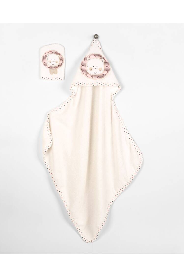 Wholesale Baby Unisex 2-Piece Set with Scrub Mitt and Towel 85x85 - Brand: Babyline - Kids & Baby Clothes Wholesale - Globality Store