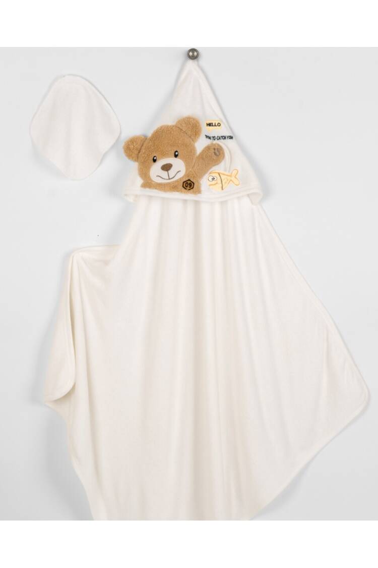 Wholesale Baby Unisex 2-Piece Set with Scrub Mitt and Towel 85x85 - Brand: Babyline - Kids & Baby Clothes Wholesale - Globality Store