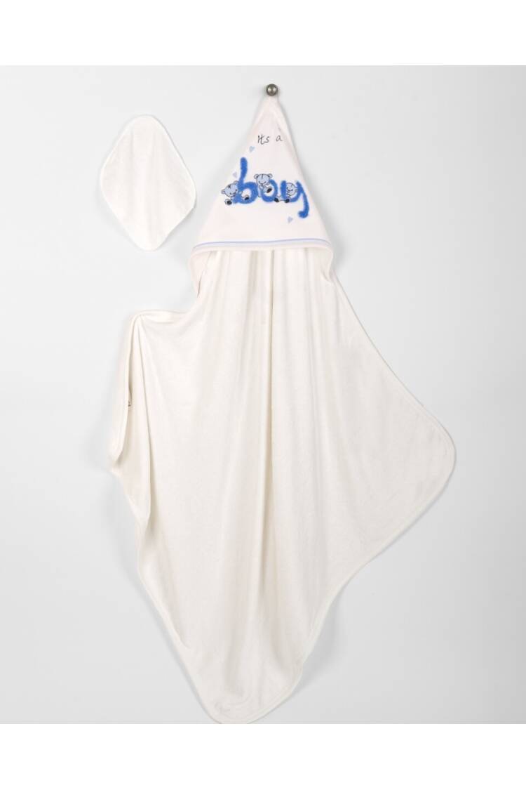 Wholesale Baby Unisex 2-Piece Set with Scrub Mitt and Towel 85x85 - Brand: Babyline - Kids & Baby Clothes Wholesale - Globality Store
