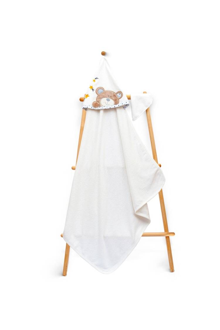 Wholesale Baby Unisex 2-Piece Set with Scrub Mitt and Towel 85x85cm - Brand: Babyline - Kids & Baby Clothes Wholesale - Globality Store
