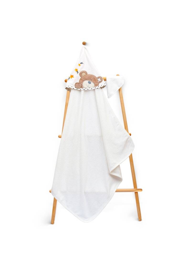 Wholesale Baby Unisex 2-Piece Set with Scrub Mitt and Towel 85x85cm - Brand: Babyline - Kids & Baby Clothes Wholesale - Globality Store