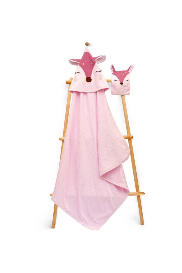 Wholesale Baby Unisex 2-Piece Set with Scrub Mitt and Towel 85x85cm - Brand: Babyline - Kids & Baby Clothes Wholesale - Globality Store