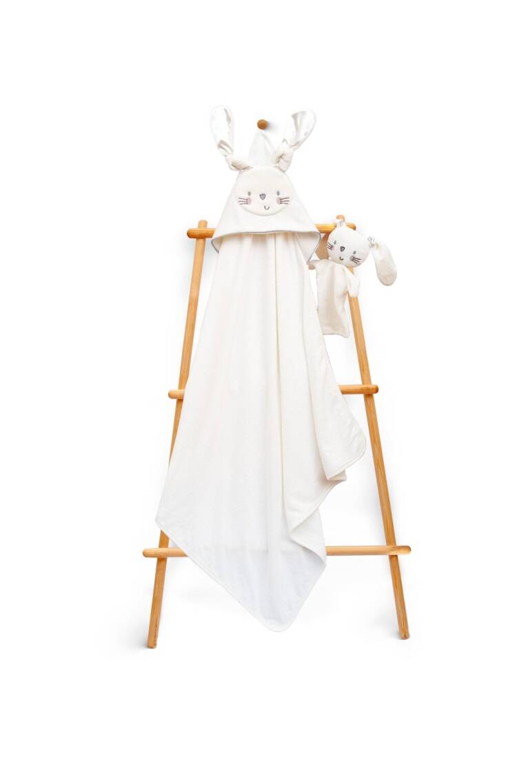 Wholesale Baby Unisex 2-Piece Set with Scrub Mitt and Towel 85x85cm - Brand: Babyline - Kids & Baby Clothes Wholesale - Globality Store