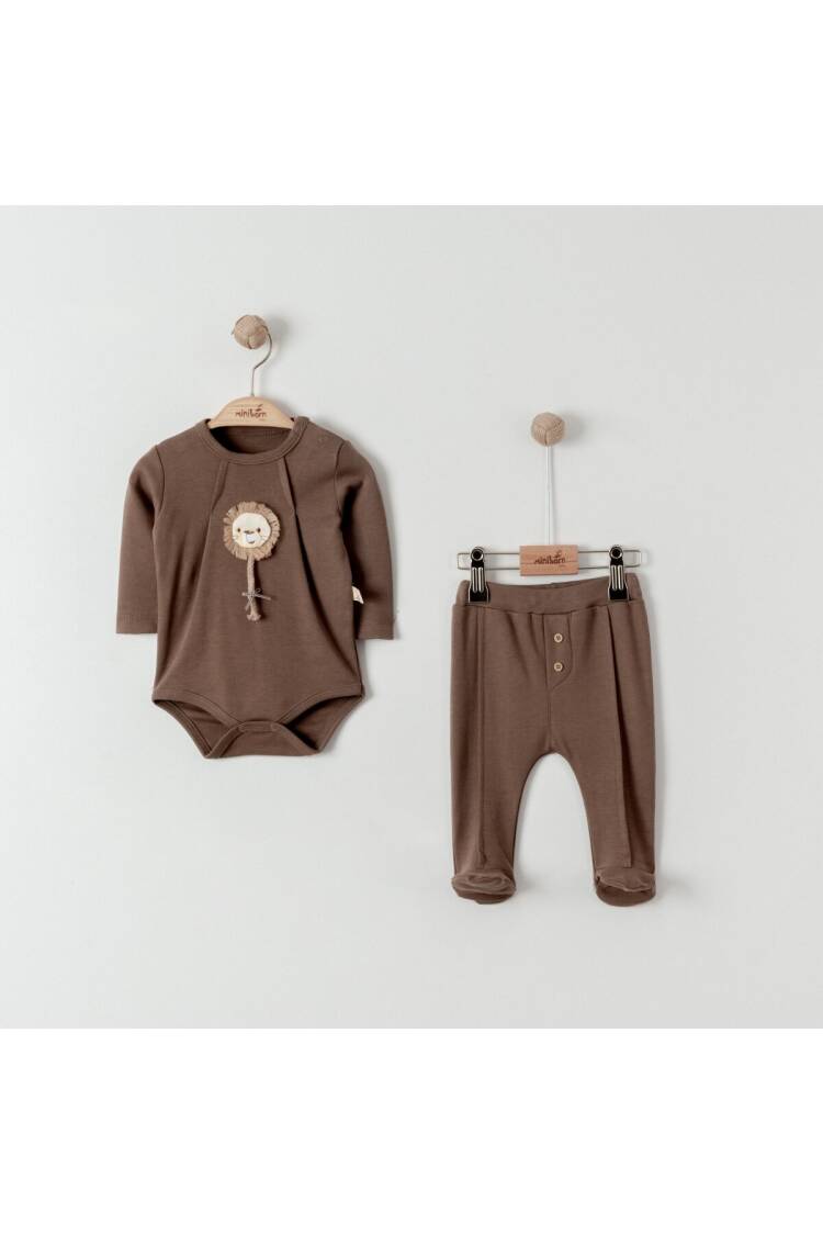 Wholesale Baby Unisex 2-Pieces Body and Pants Set 0-6M - Brand: Miniborn - Kids & Baby Clothes Wholesale - Globality Store