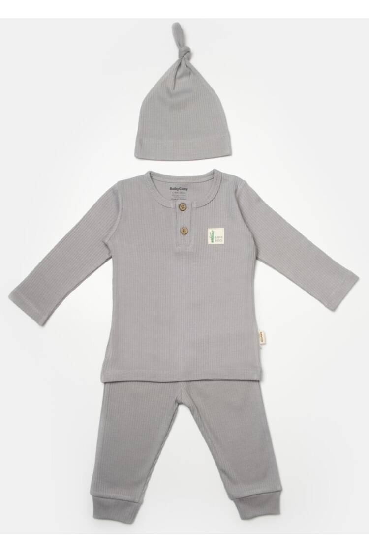 Wholesale Baby Unisex 3-Piece Body Pants and Hat Set 3-24M - Brand: BabyCosy - Kids & Baby Clothes Wholesale - Globality Store
