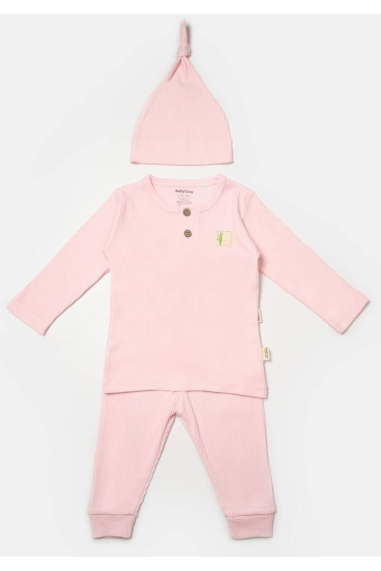 Wholesale Baby Unisex 3-Piece Pants Body and Hat Set 3-24M - Brand: BabyCosy - Kids & Baby Clothes Wholesale - Globality Store