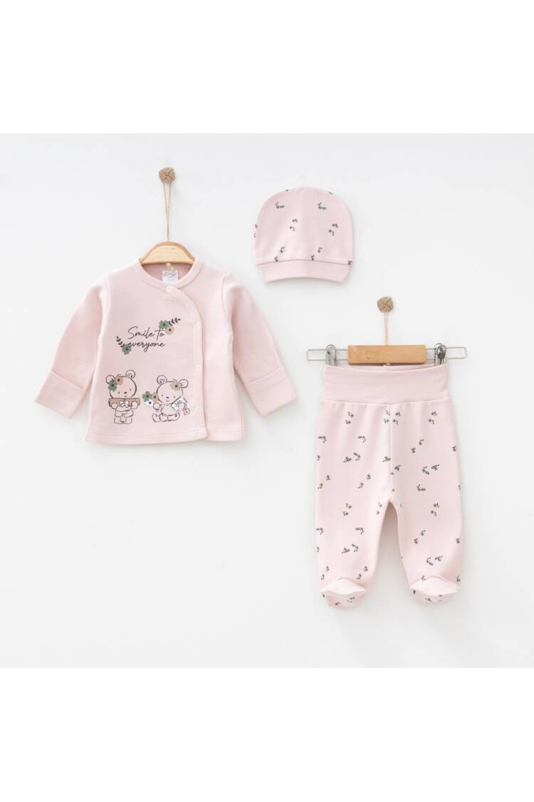 Wholesale Baby Unisex 3-Pieces Newborn Set 0-3M - Brand: Gümüş Baby - Kids & Baby Clothes Wholesale - Globality Store