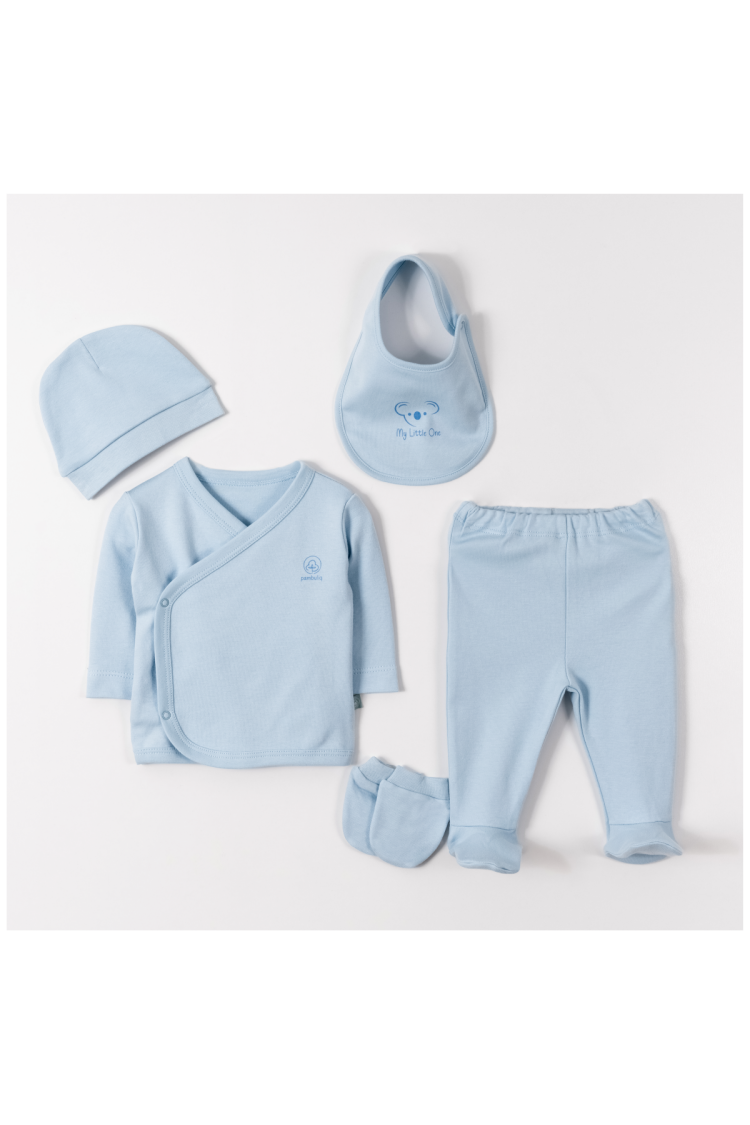 Wholesale Unisex Baby 5-Piece Newborn Set 0-1M - Brand: Pambuliq - Kids & Baby Clothes Wholesale - Globality Store