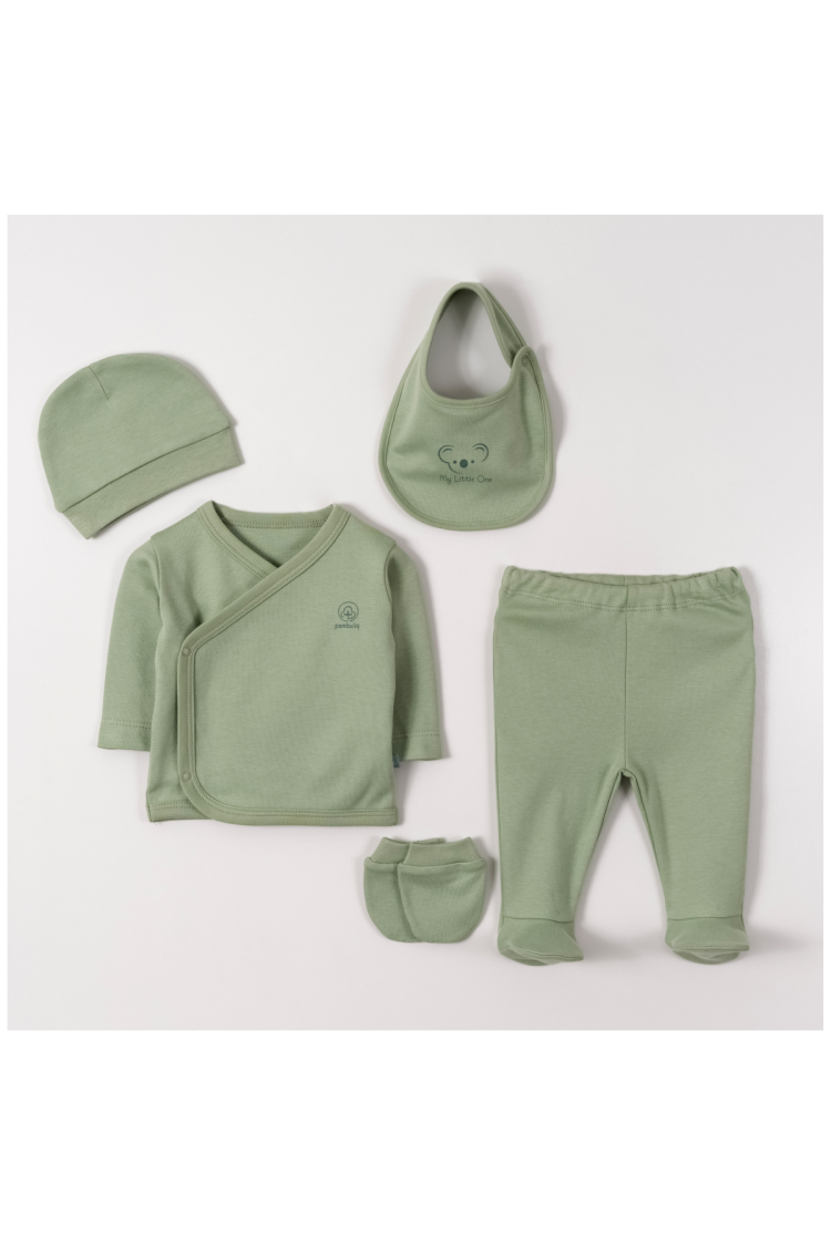 Wholesale Unisex Baby 5-Piece Newborn Set 0-1M - Brand: Pambuliq - Kids & Baby Clothes Wholesale - Globality Store