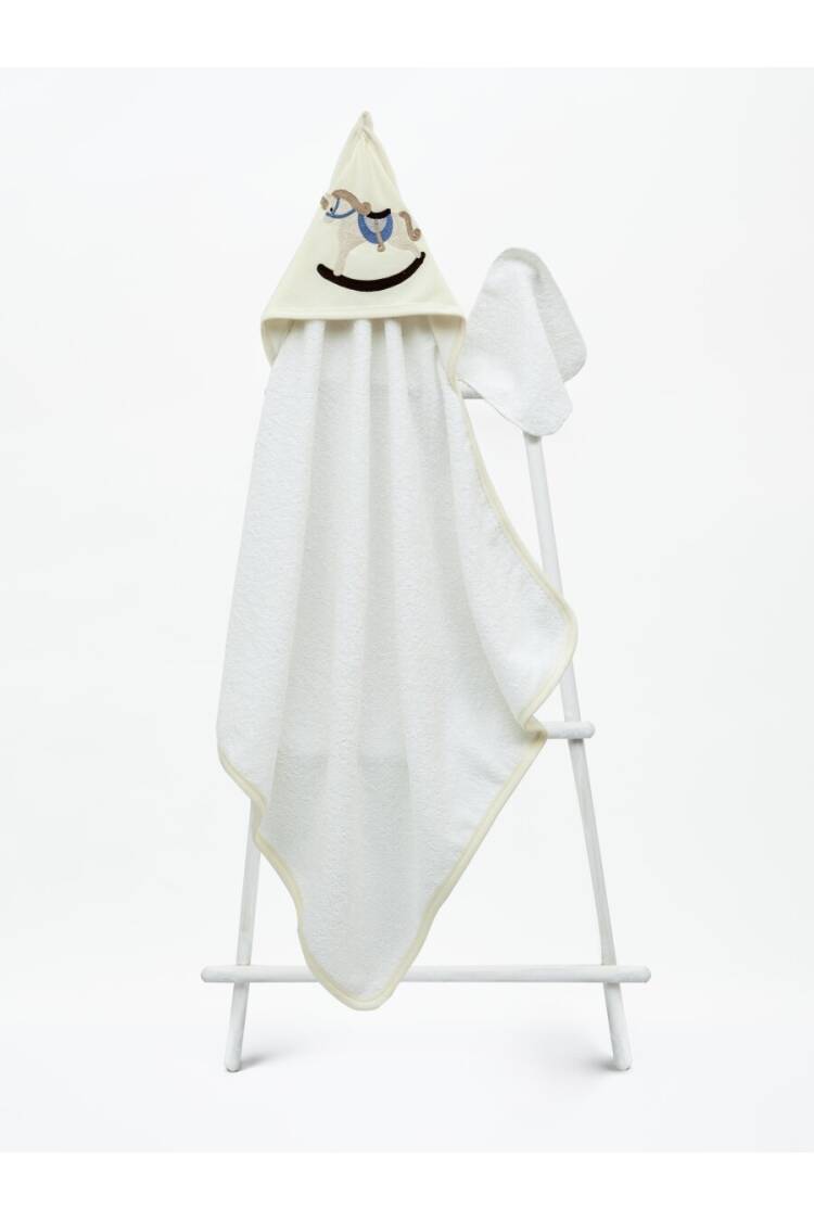 Wholesale Baby Unisex Towel and Bath Scrub 75x75cm 1-3Y - Brand: Babyline - Kids & Baby Clothes Wholesale - Globality Store