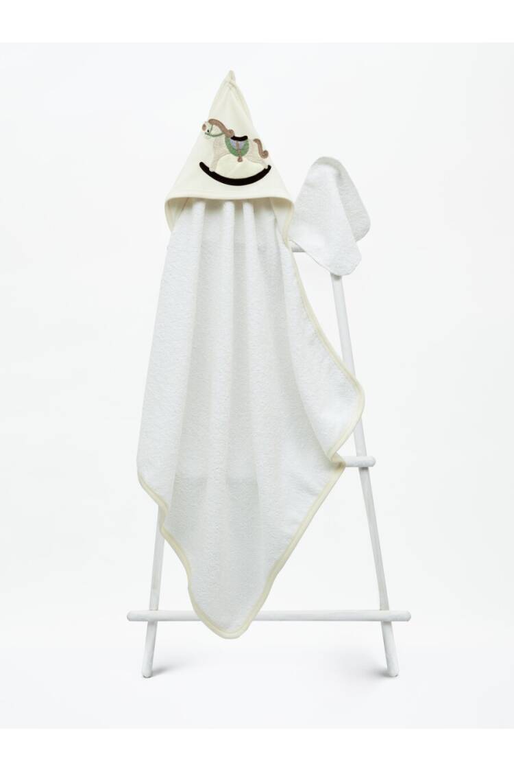 Wholesale Baby Unisex Towel and Bath Scrub 75x75cm 1-3Y - Brand: Babyline - Kids & Baby Clothes Wholesale - Globality Store