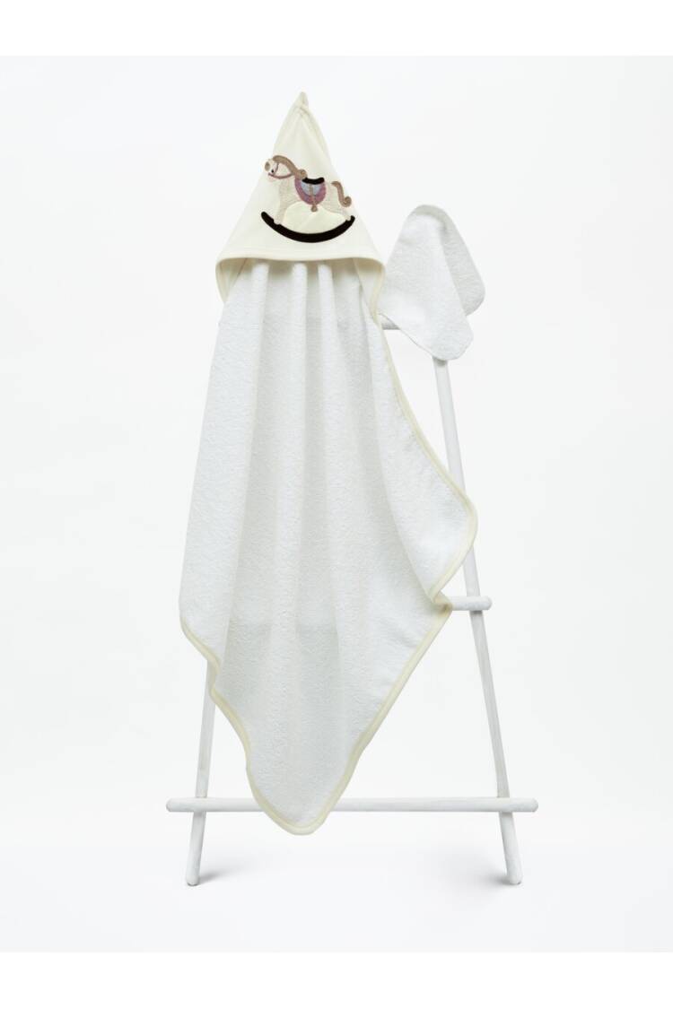 Wholesale Baby Unisex Towel and Bath Scrub 75x75cm 1-3Y - Brand: Babyline - Kids & Baby Clothes Wholesale - Globality Store
