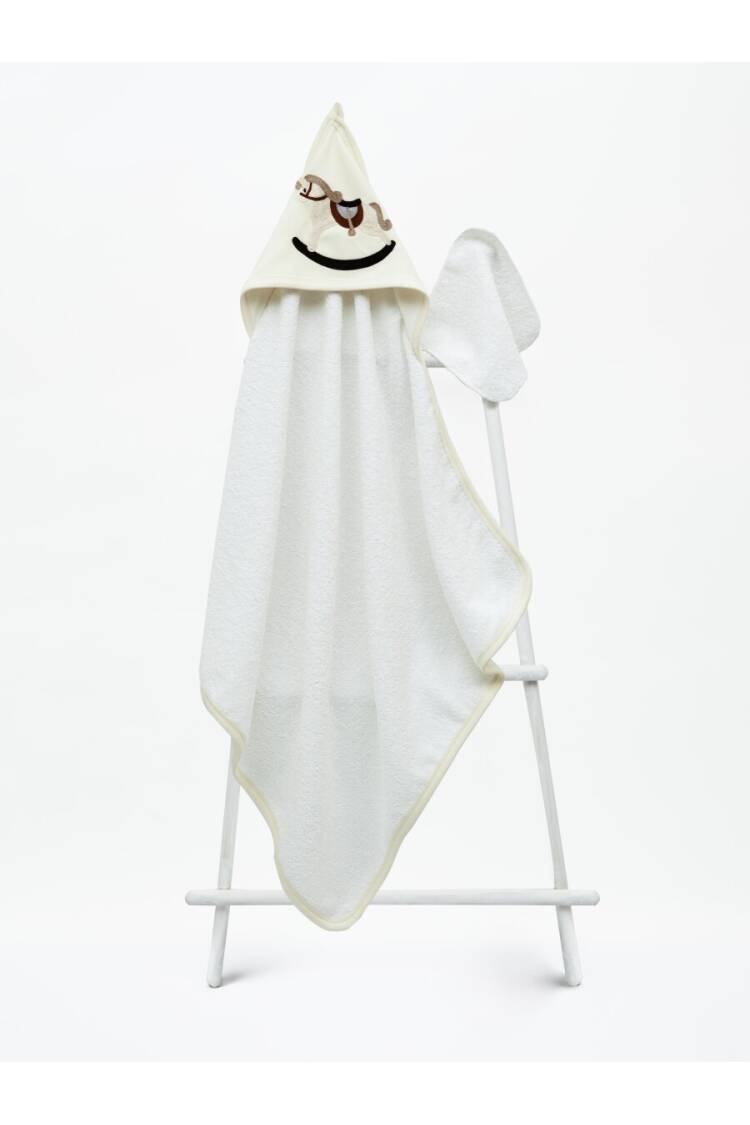 Wholesale Baby Unisex Towel and Bath Scrub 75x75cm 1-3Y - Brand: Babyline - Kids & Baby Clothes Wholesale - Globality Store