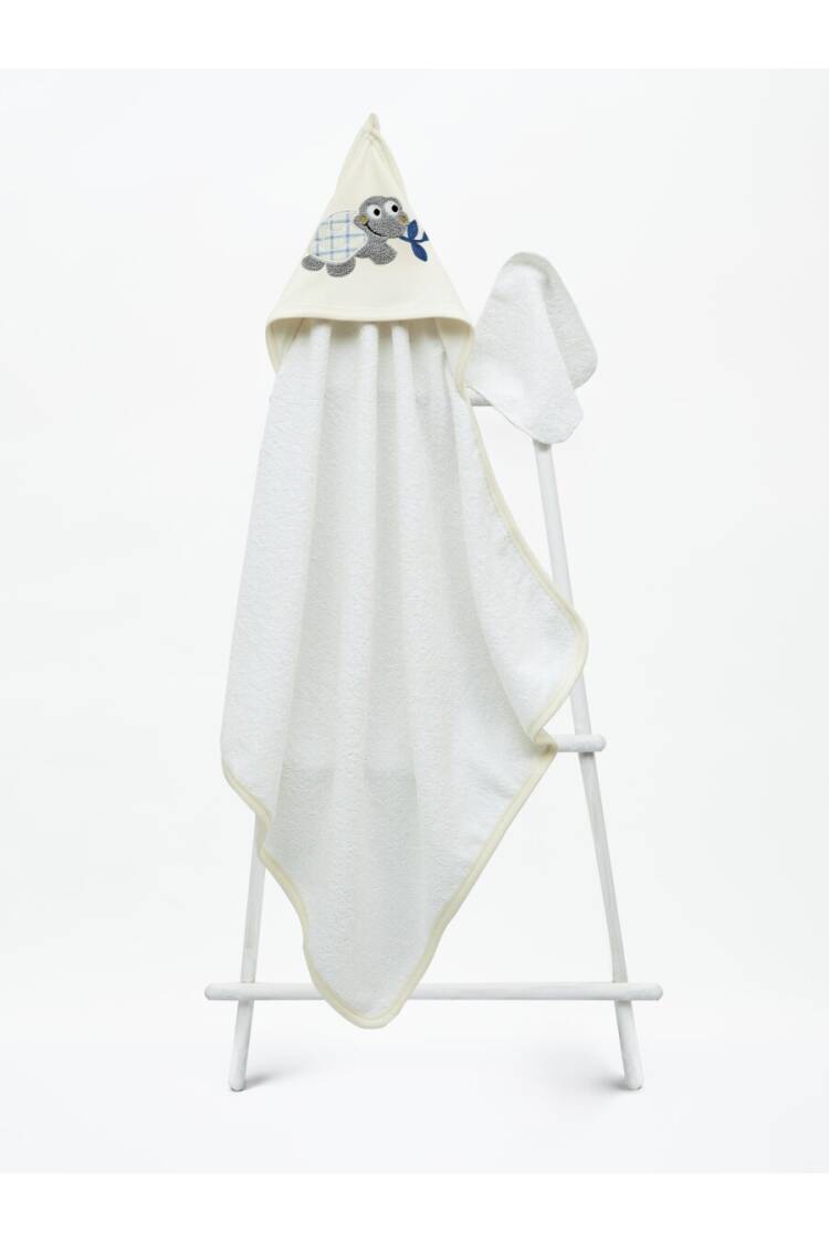 Wholesale Baby Unisex Towel and Bath Scrub 75x75cm 1-3Y - Brand: Babyline - Kids & Baby Clothes Wholesale - Globality Store