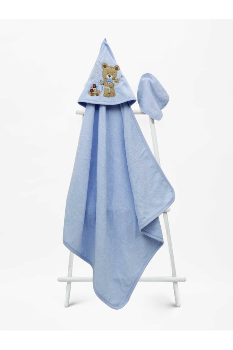 Wholesale Baby Unisex Towel and Bath Scrub 85x85cm 1-3Y - Brand: Babyline - Kids & Baby Clothes Wholesale - Globality Store