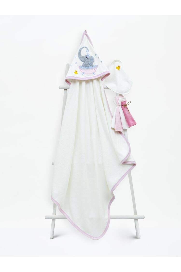 Wholesale Baby Unisex Towel and Bath Scrub 85x85cm 1-3Y - Brand: Babyline - Kids & Baby Clothes Wholesale - Globality Store