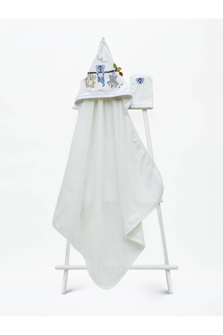Wholesale Baby Unisex Towel and Bath Scrub 85x85cm 1-3Y - Brand: Babyline - Kids & Baby Clothes Wholesale - Globality Store