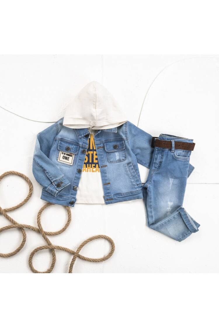 Wholesale Boy 3 Pieces Jacket Body Trousers Set Suit 5-8Y - Brand: Cool Exclusive - Kids & Baby Clothes Wholesale - Globality Store