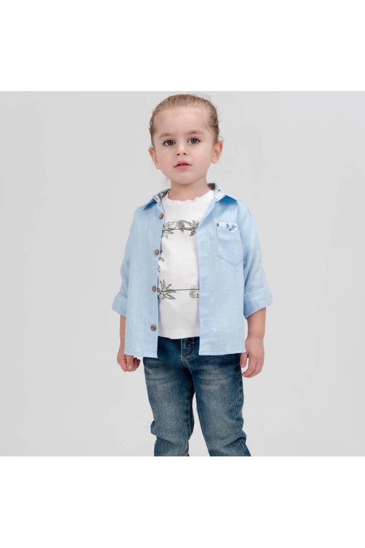Wholesale Boy 3 Pieces Shirt T-shirt Trousers Set Suit 1-4Y - Brand: Cool Exclusive - Kids & Baby Clothes Wholesale - Globality Store