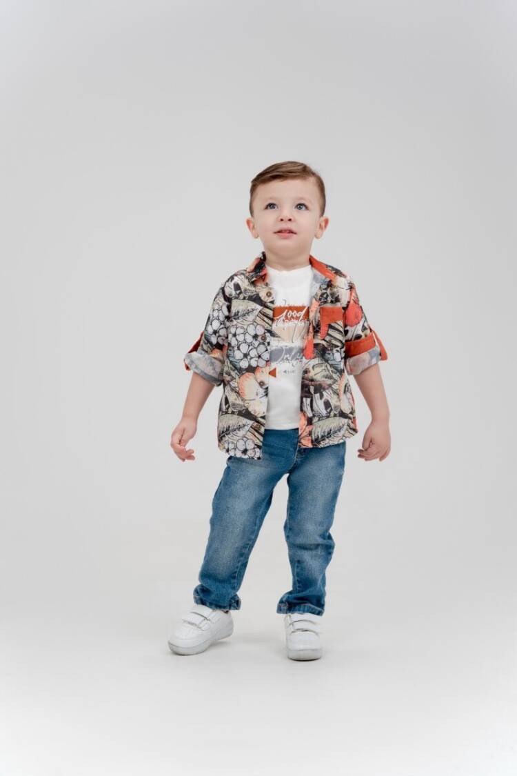 Wholesale Boy 3 Pieces Shirt Trousers T-shirt Set Suit 5-8Y - Brand: Cool Exclusive - Kids & Baby Clothes Wholesale - Globality Store
