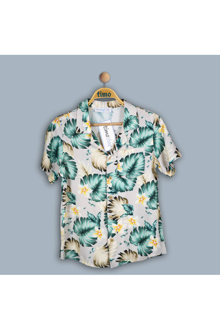 Wholesale Boy Palma Patterned Shirt 2-5Y - Brand: Timo - Kids & Baby Clothes Wholesale - Globality Store