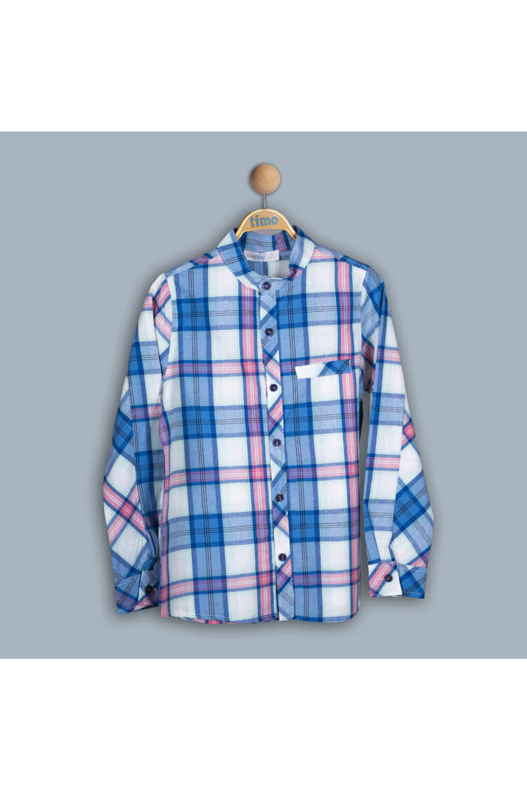 Wholesale Boy Patterned Shirt 10-13Y - Brand: Timo - Kids & Baby Clothes Wholesale - Globality Store