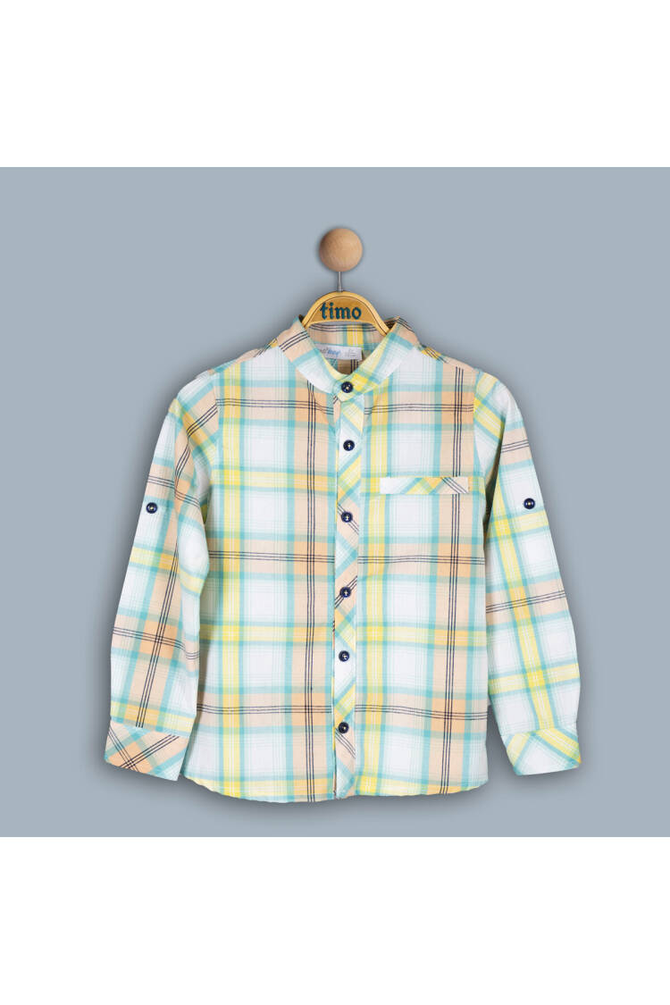Wholesale Boy Patterned Shirt 10-13Y - Brand: Timo - Kids & Baby Clothes Wholesale - Globality Store